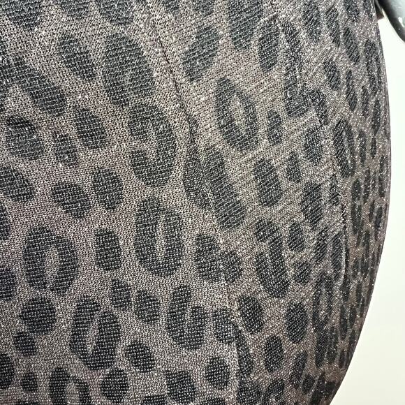 Vintage 90s Susan Roselli Vijack Leopard Sparkly Maxi Dress Gown Halter Prom 14 - Picture 3 of 13